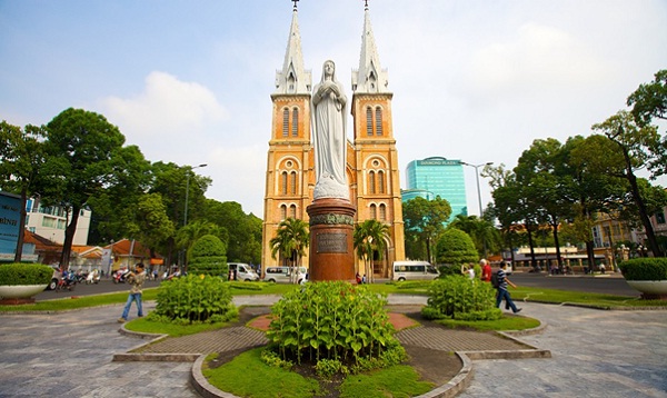 The Notre Dame Cathedral, the picturesque landmark in Ho Chi Minh