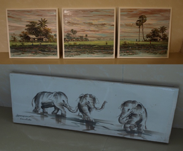 Artworks represent attractive beauty of Cambodia