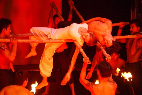 A performance in Phare circus which only opens in the evening