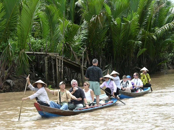 Taking a boat is the best way to enjoy your trip to the Mekong River Delta