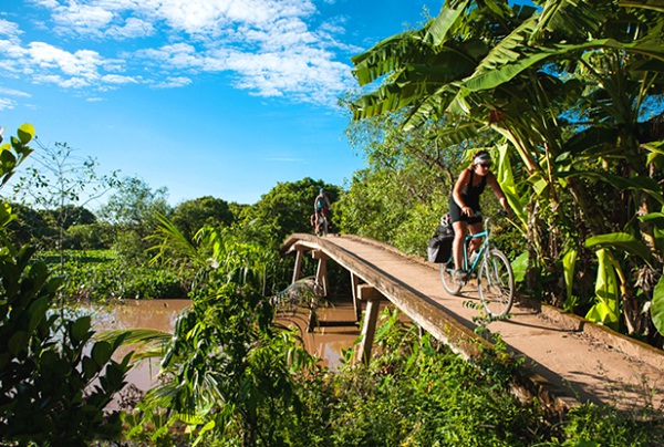 A bicycle tour is an ideal thing to do in Mekong Delta