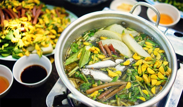 “Linh” fish with “dien dien” flower