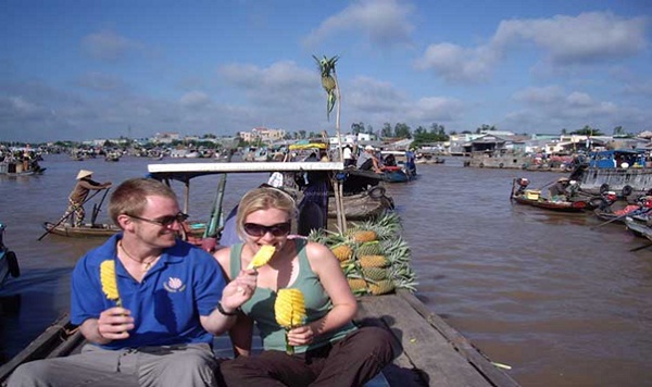 On board discovering the Mekong Delta