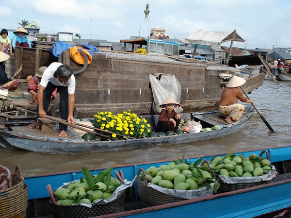 The Mekong delta in Vietnam