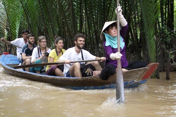 Ride a boat down the Mekong Delta