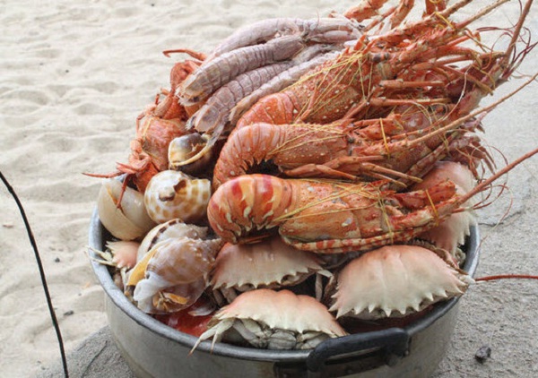 Sea food in Phu Quy Island