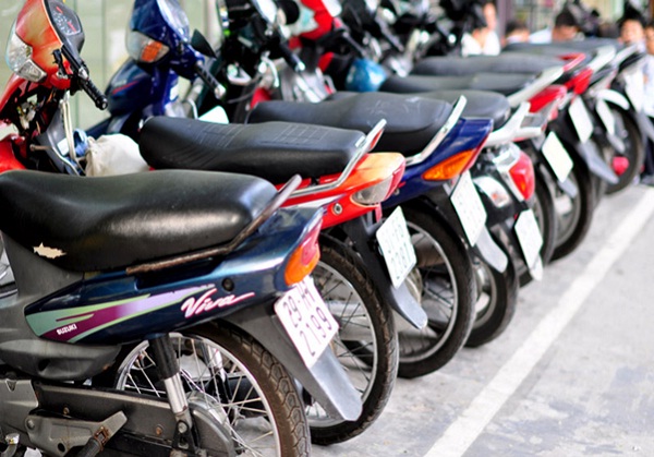 Motorbike is a popular means of transport in Saigon