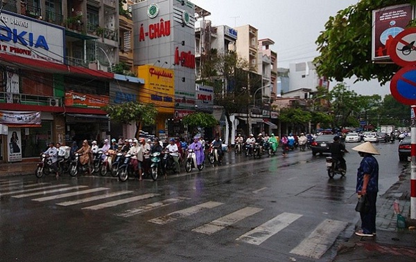 The monsoon season in Vietnam