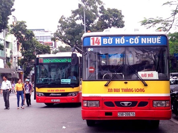 Bus inside Hanoi-