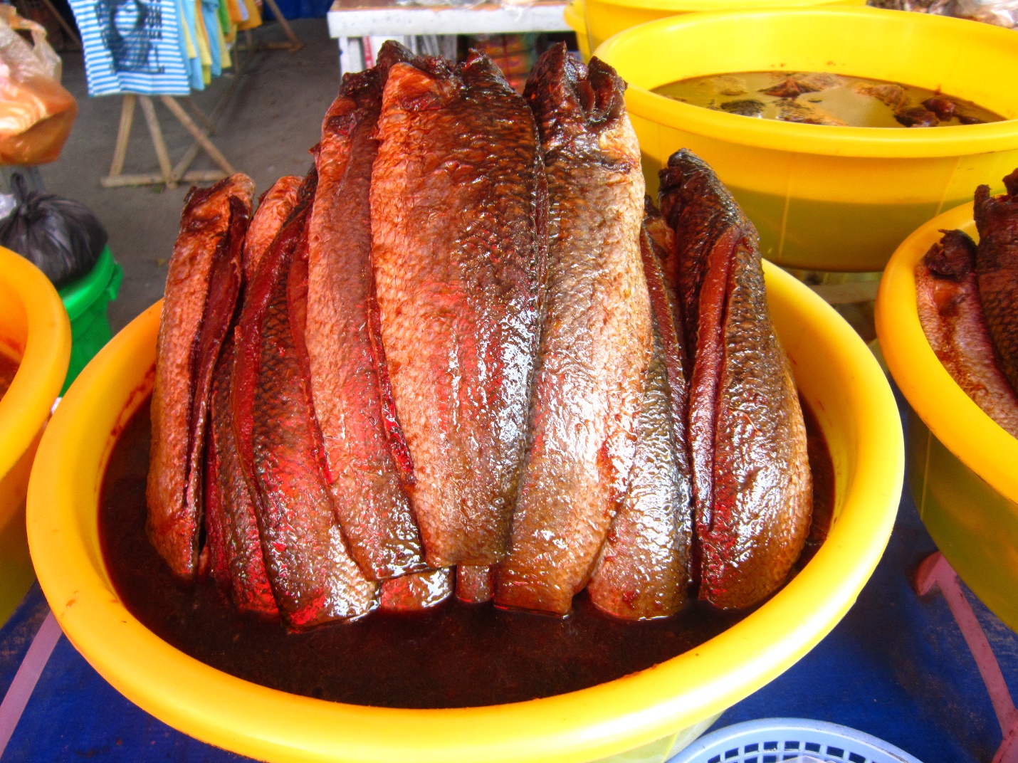 Mam is made from fresh fish in Chau Doc market