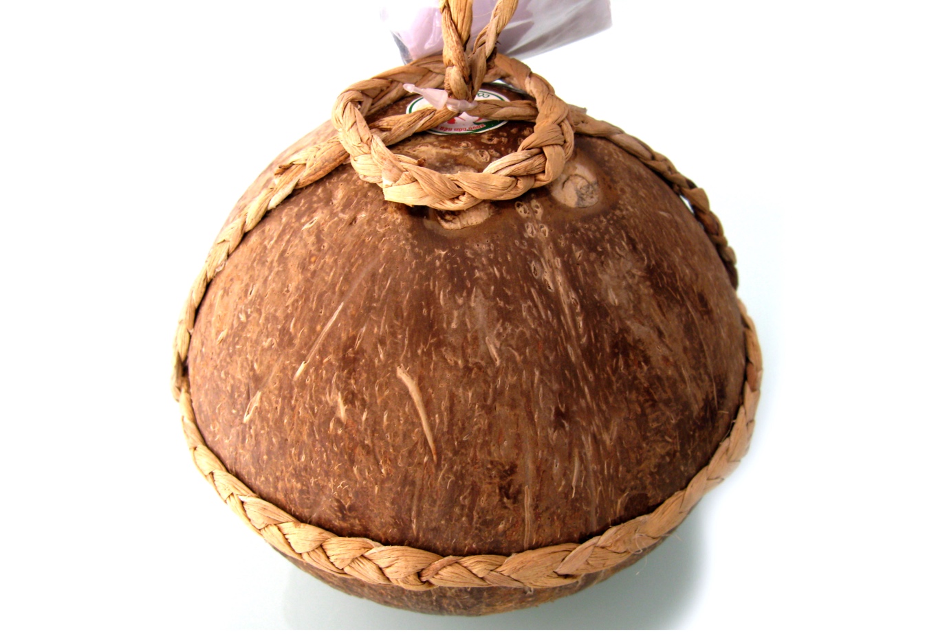 Coconut wine specialty of Ben Tre is stored in complete coconuts