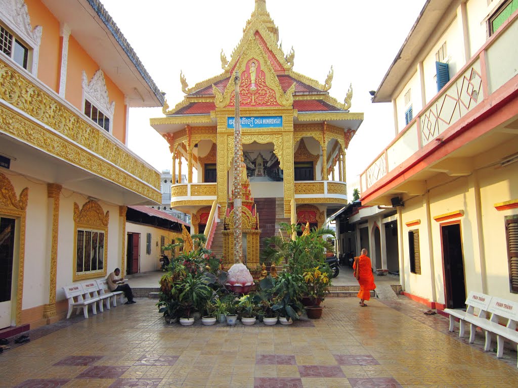 Khmer Pagoda of Munirangsyaram in Can Tho