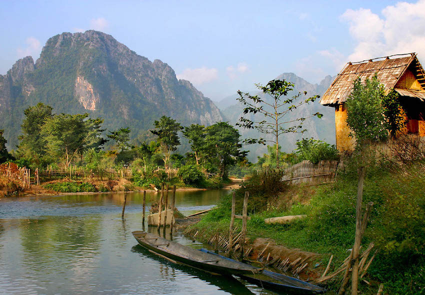 The old village-Vang Vieng, Laos