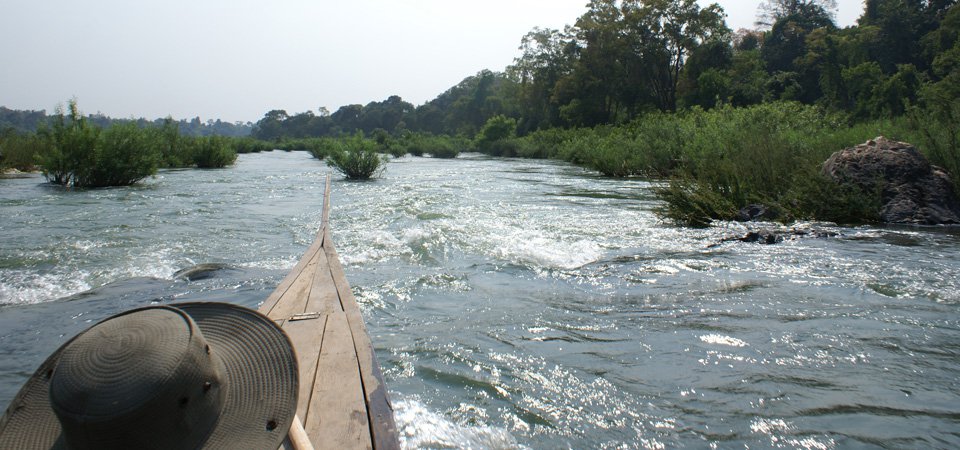 Boating near Laos border and Stung Treng