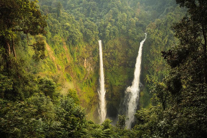 Tad Fane is one of the tallest waterfalls in Southeast Asia