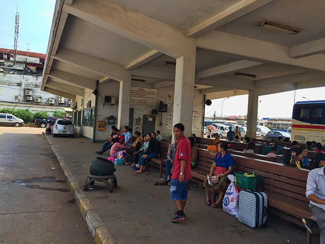 Bus station in Vientiane