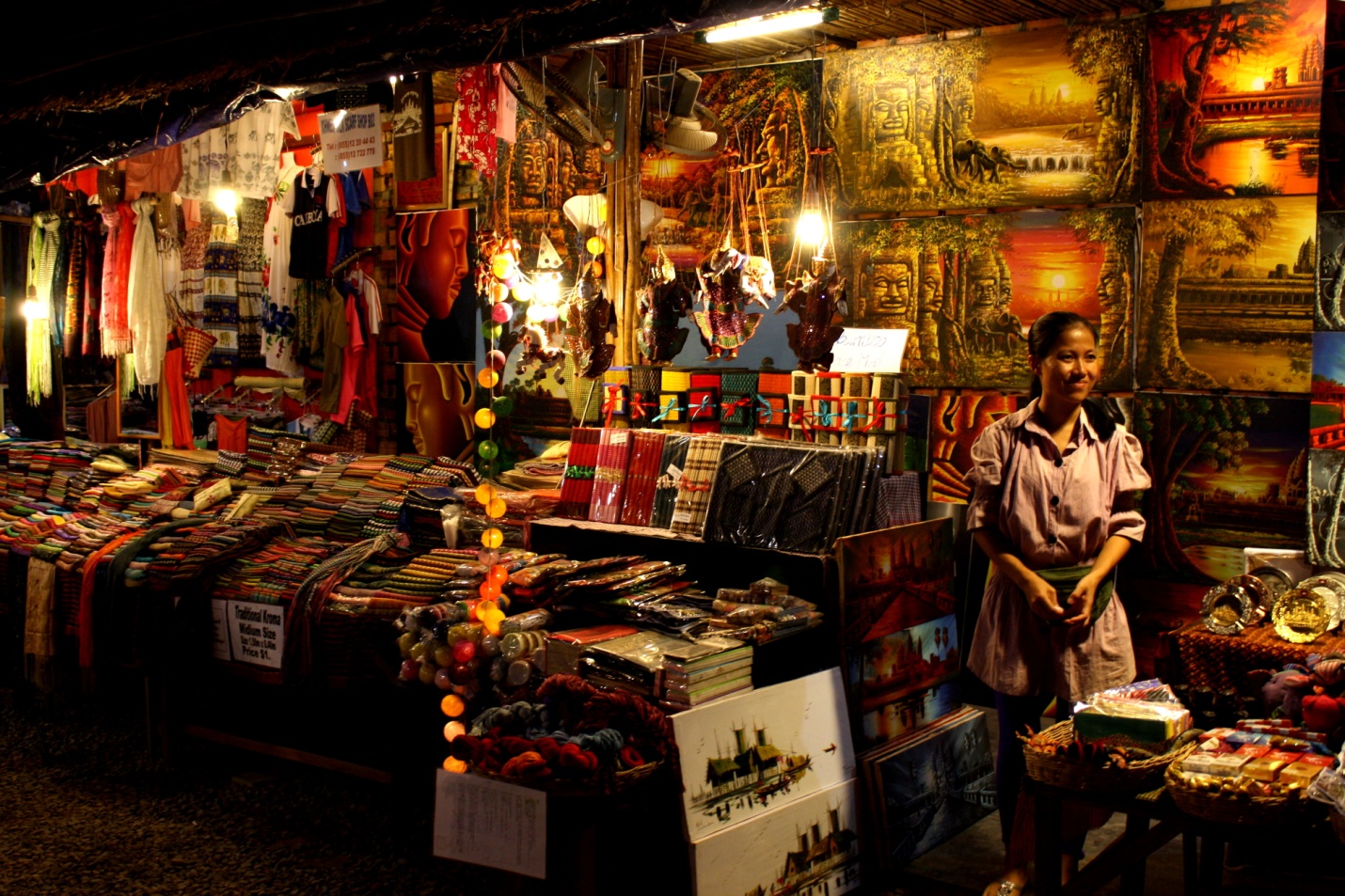 Angkor Night market, an ideal place to go shopping