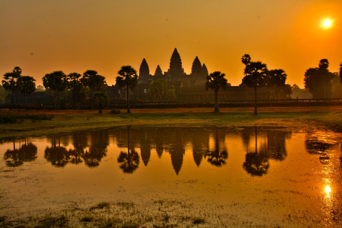 Angkor Wat scenery at the sunris