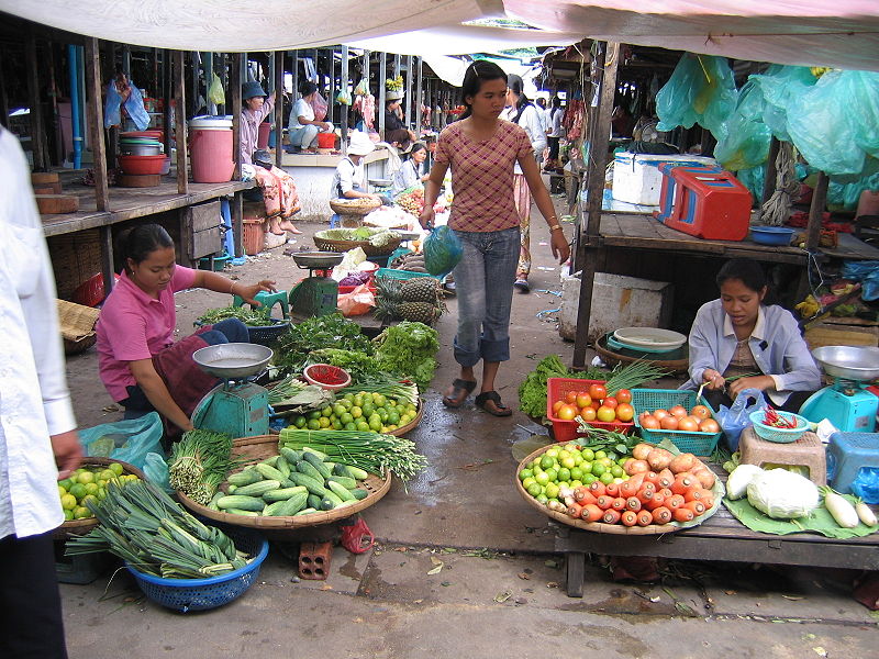 Groceries at local market