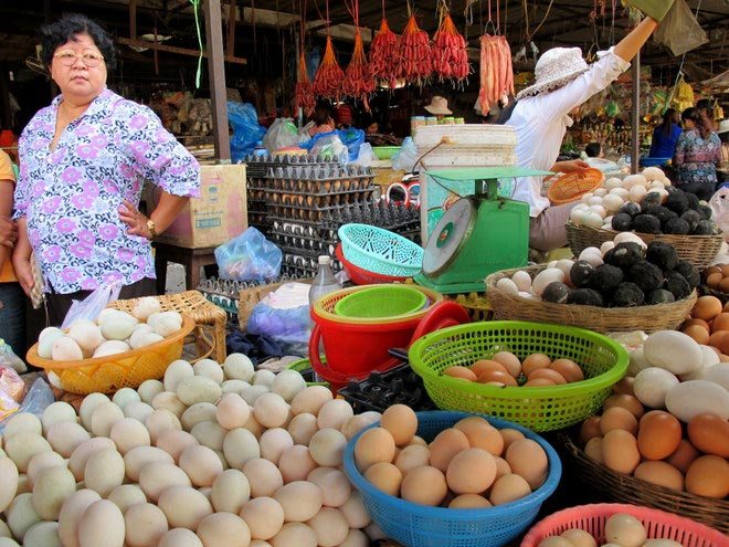 Local market in Battambang