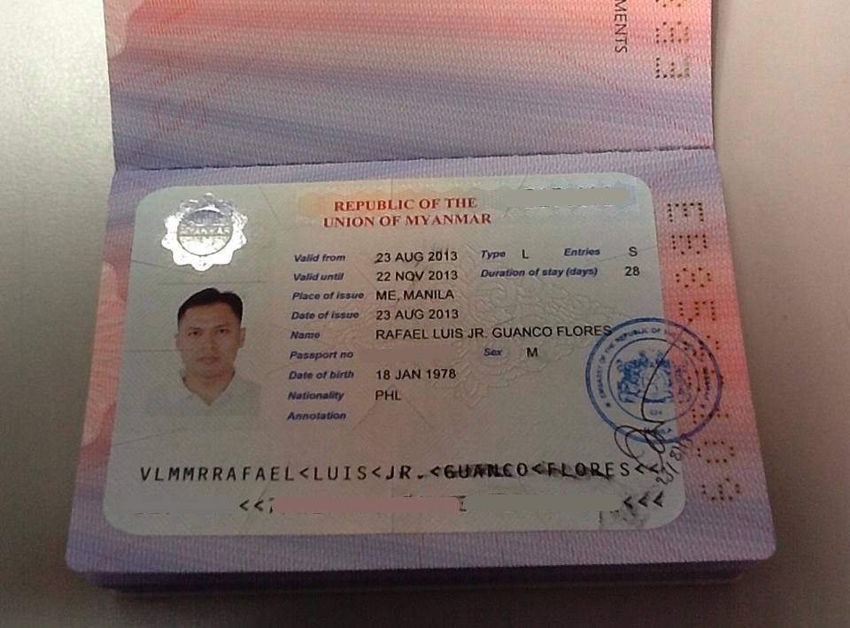 Myanmar visa-free entry for Filipino visitor