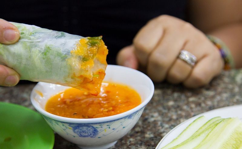 Special dipping sauce in Nem Nuong Thanh Van