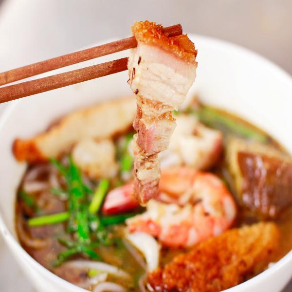 The juicy roast pork can make anyone breathless