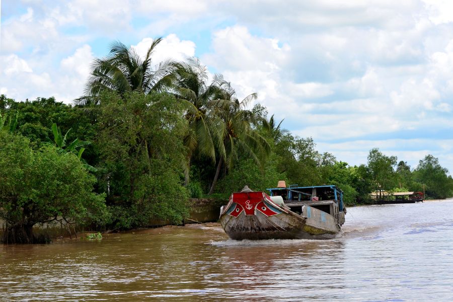 The peaceful atmosphere in the Mekong Delta