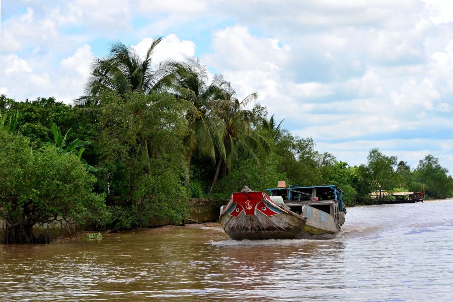 The peaceful atmosphere in the Mekong Delta