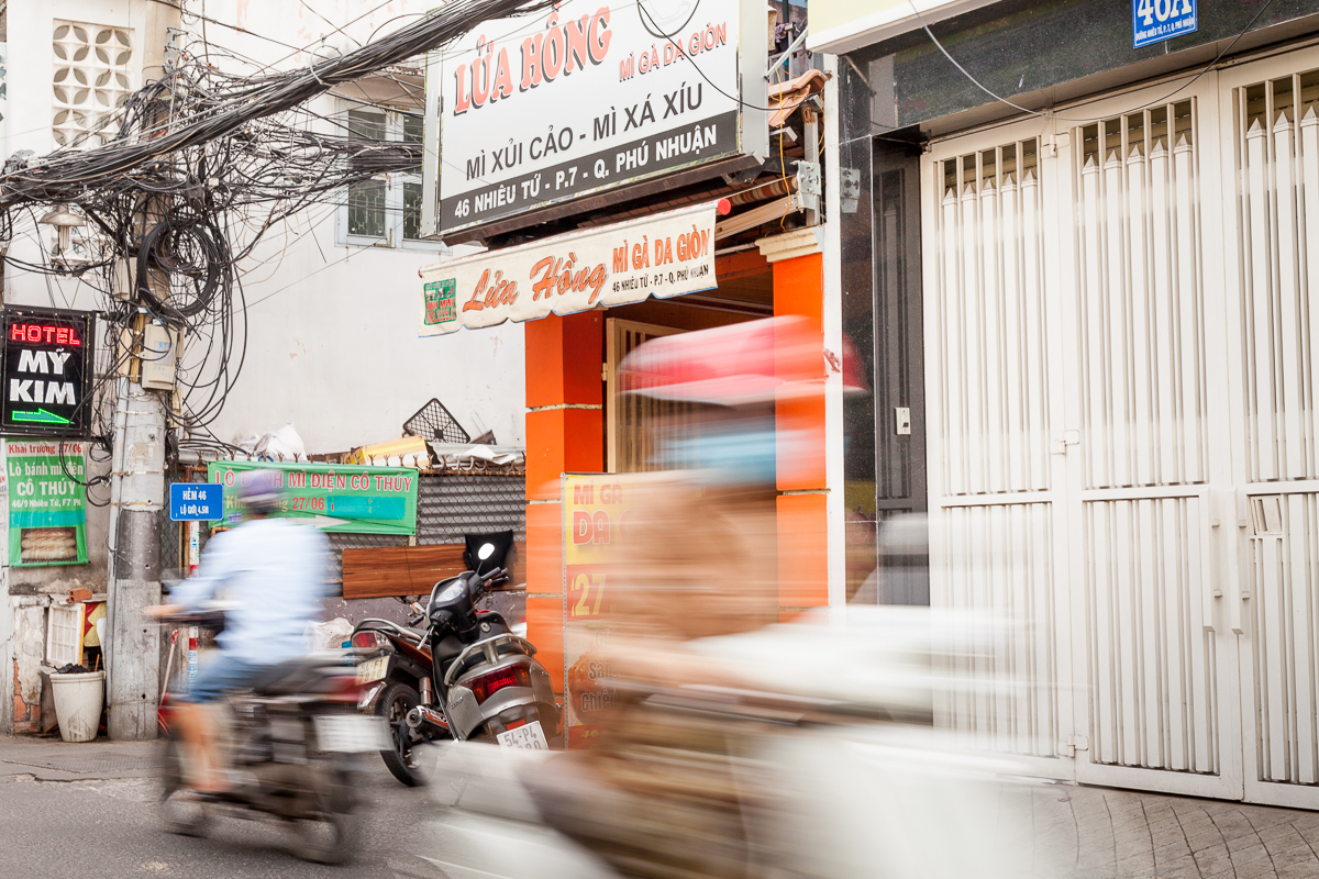 Saigon food tour on a Vespa