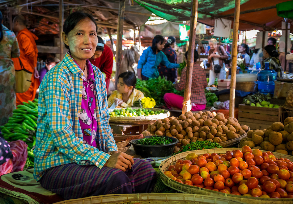 Nyaung U Market in Bagan