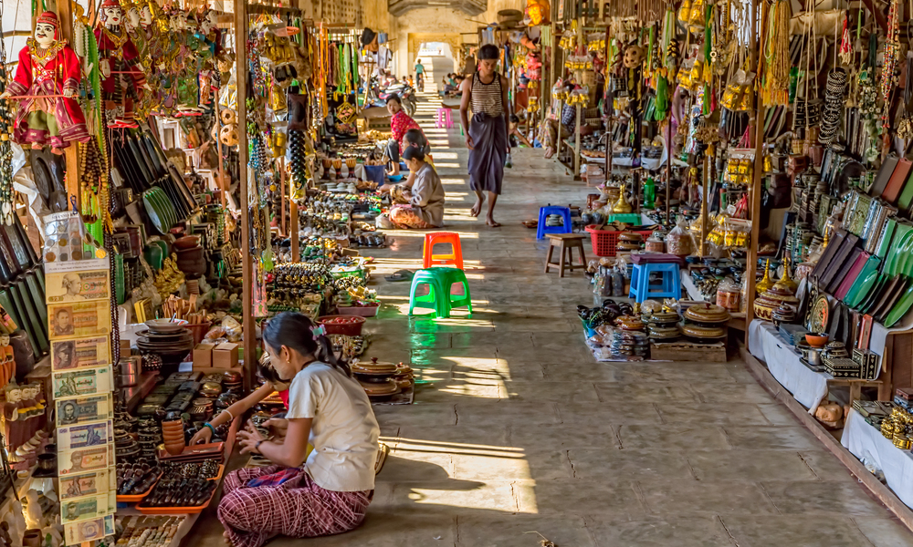 Walking around local markets