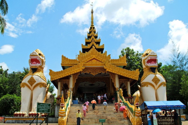 A sacred pagodas for a traditional festival