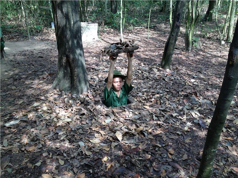 One of the entrances of the Cu Chi Tunnels