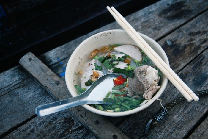 A bowl of Hu Tieu