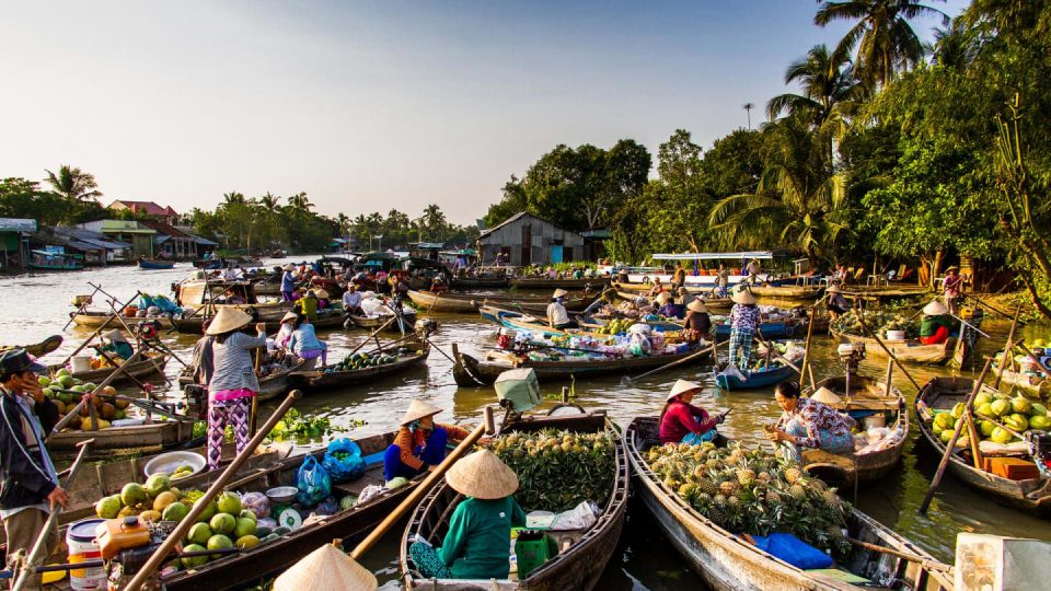 Mekong Delta floating market