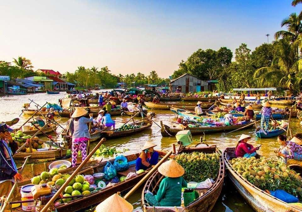 Vinh Long Vietnam Floating Market