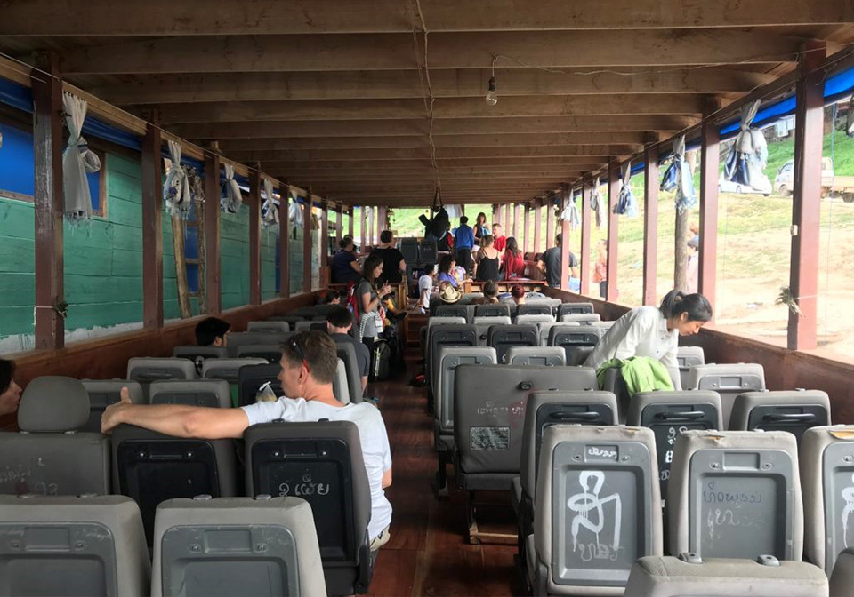 The public slow boat from Huay Xai to Luang Prabang