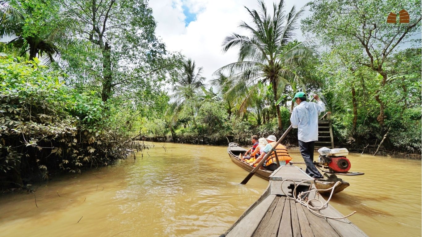 Scenic waterways in the Mekong Delta