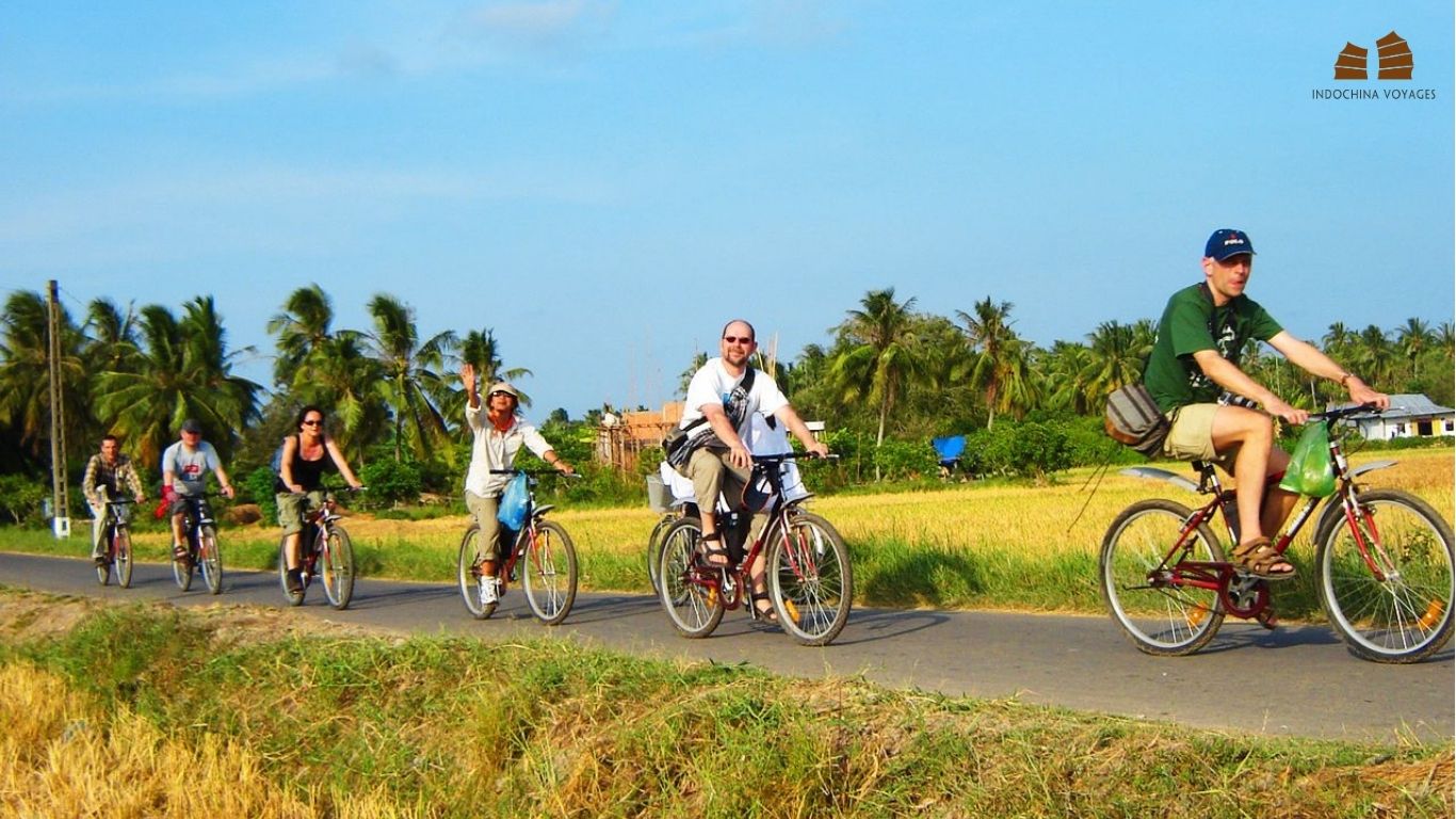 Cycling at An Binh island