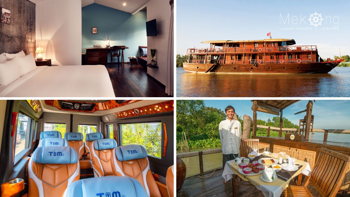 Different cost categories for the itinerary include accommodation, cruise, transport, and meals