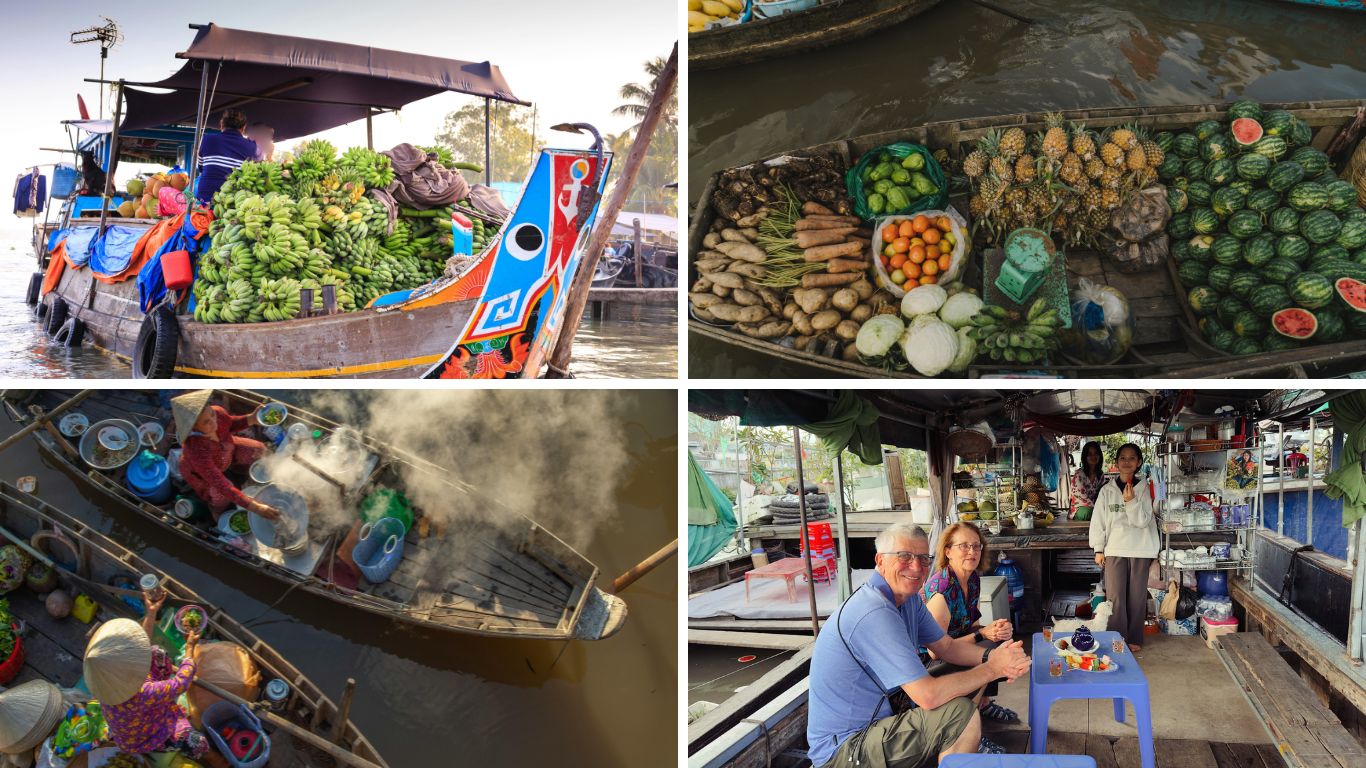 Cai-Rang-floating-market-At-sunrise