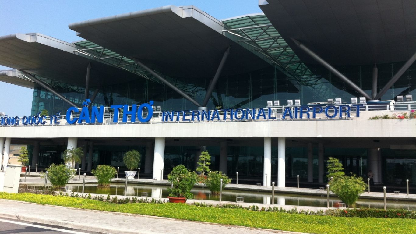 Entrance gate at Can Tho International Airport
